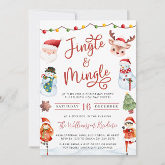 Kids Christmas Party Invitation
