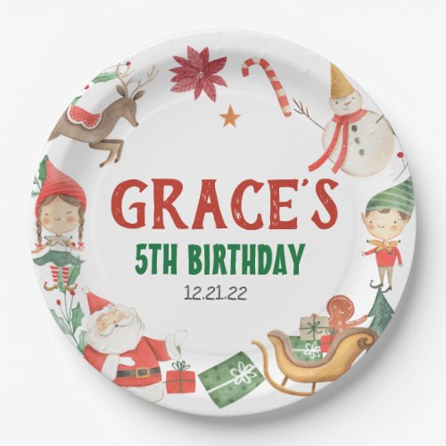 Kids Christmas Party plates