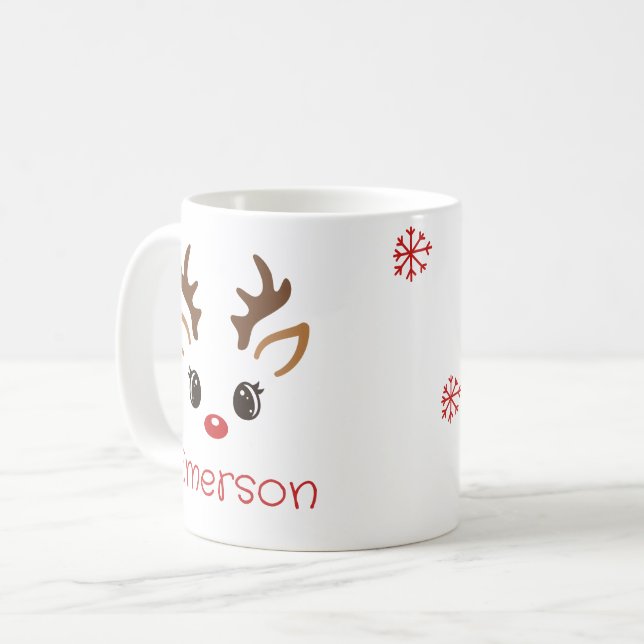 Kid's Christmas Personalized Mug (Front Left)