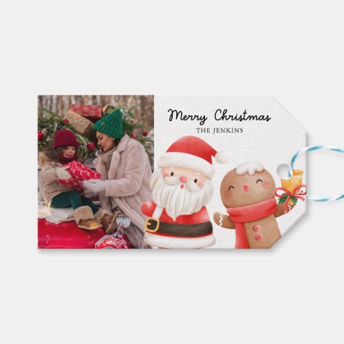 Kids Christmas Photo Favor Gift Tags
