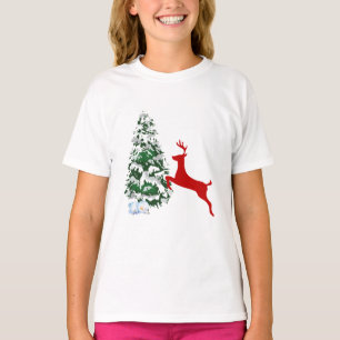 Kids Christmas Photo Outfit   Fun Reindeer Shirt