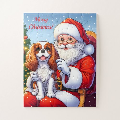 Kids Christmas Puppy Santa Puzzle