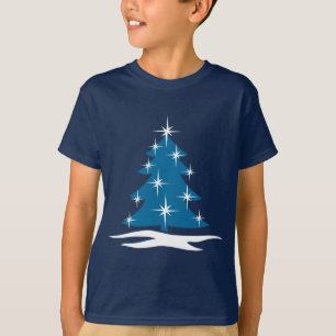 Kid's Christmas T-shirt Blue Holiday Classic Tee