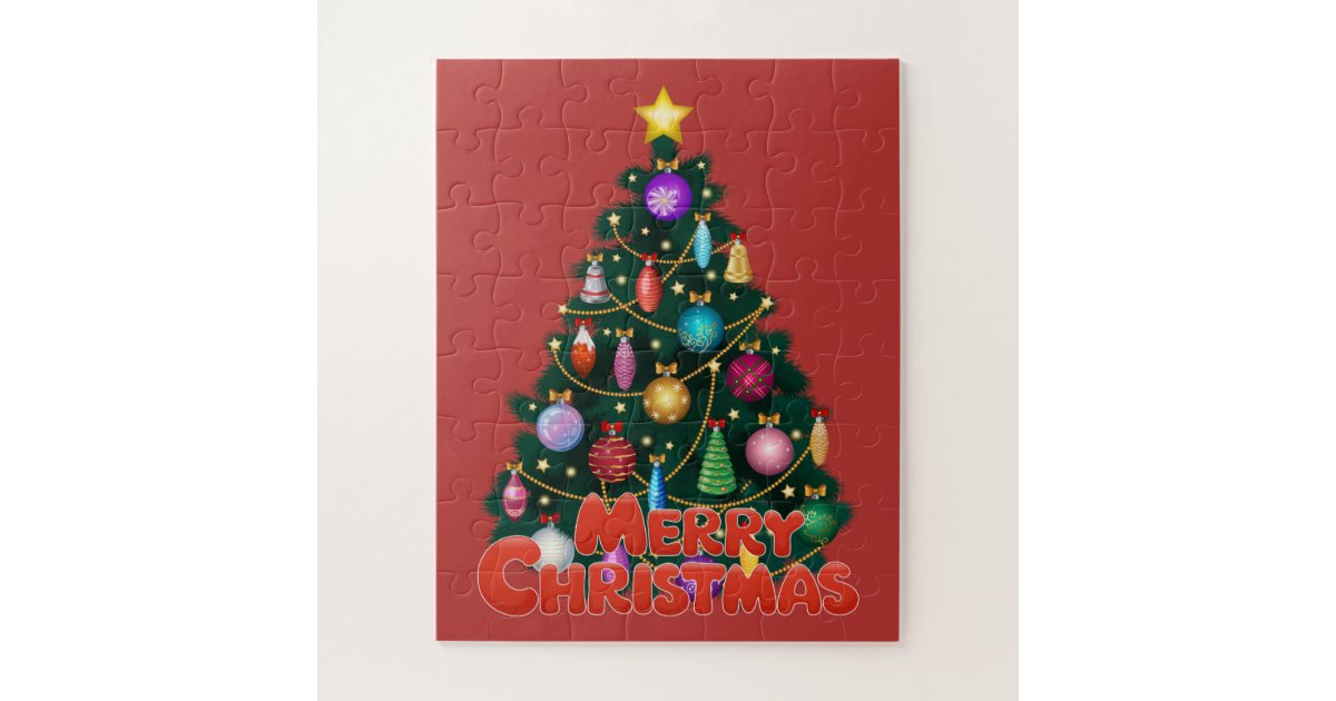 Kids Christmas Tree Puzzle Zazzle