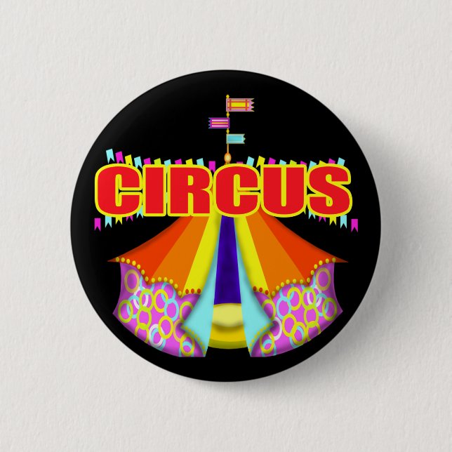 Kid's Circus T Shirts and Gifts Button (Front)