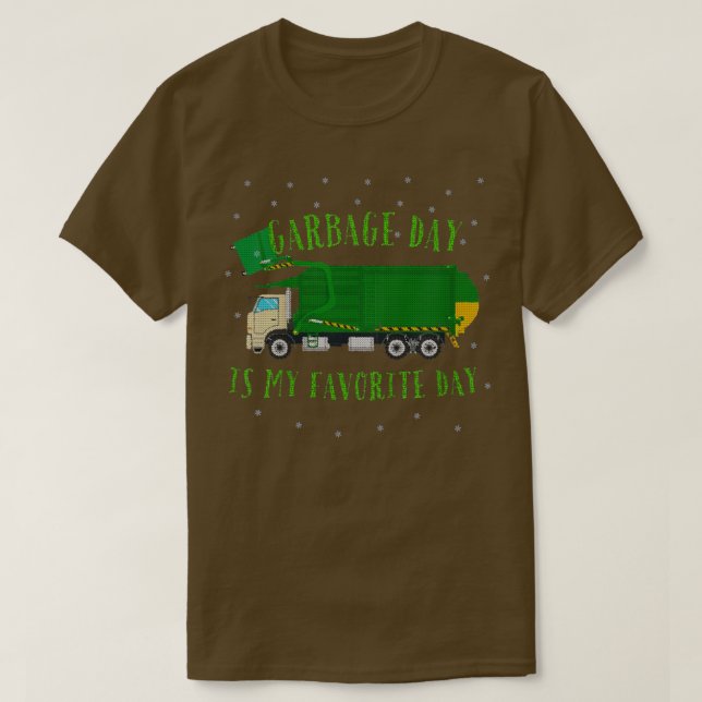 Kids City Garbage Day is My Favorite Day  T-Shirt (Design Front)