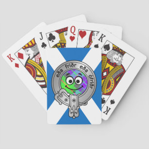 Kids Clan Gunn Crest & Tartan Playing Card