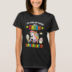 Kids Class Of 2035 Kindergarten Back To School Tea T-Shirt