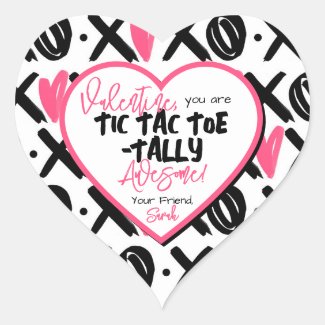 Kids Class Tic Tac Toe tally Awesome Valentine