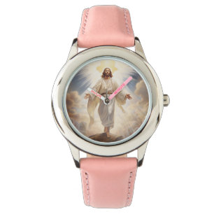 Kids Classic Leather Watch-Jesus Watch