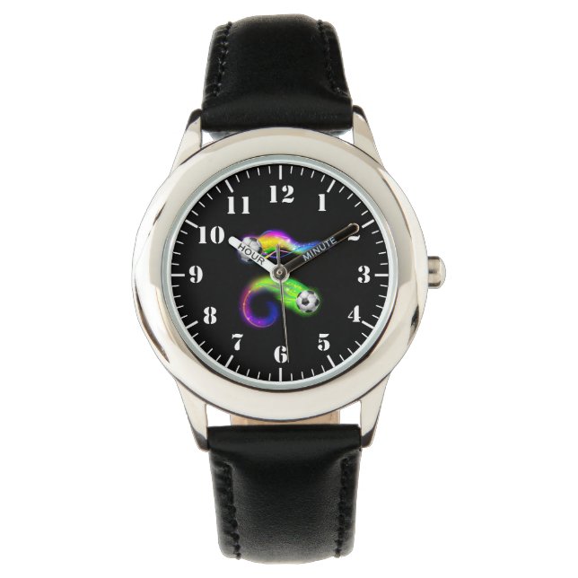 Kids Classic Watch-Soccer Balls Watch (Front)