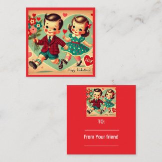 Kids Classroom Vintage Valentine's Day 