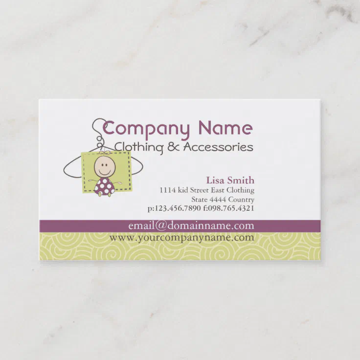 fashion business cards