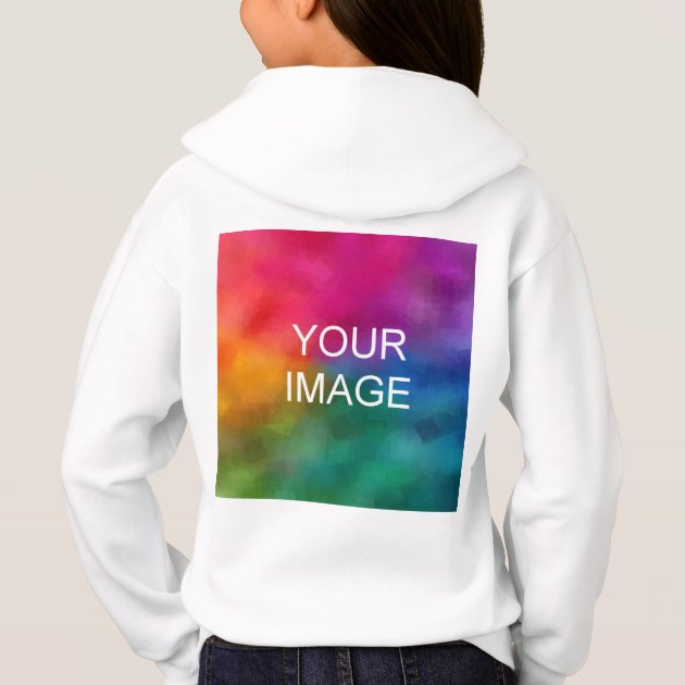 Kids Clothing Front Design White Template Girls Hoodie Zazzle