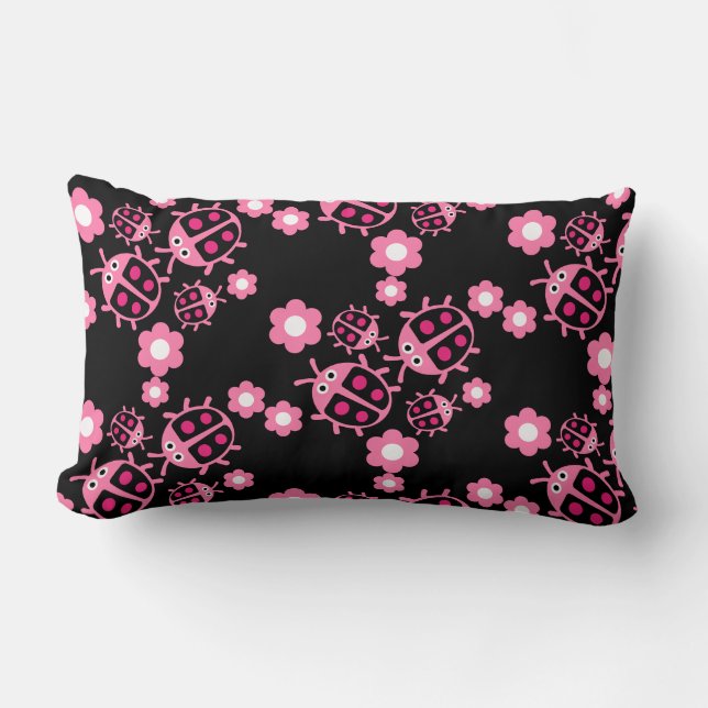 Kids Coccinellidae ladybug  Lumbar Pillow (Front)
