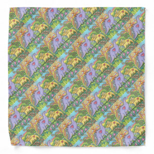 KID'S COLORFUL DINOSAUR BANDANA Repeat