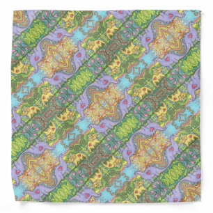 KID'S COLORFUL DINOSAUR BANDANA Square