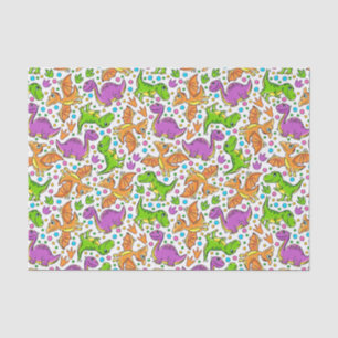 Kids Colorful Dinosaurs Tissue Paper