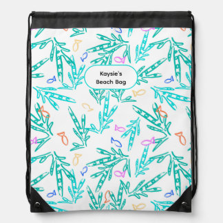 Kids Colorful Fish Swim & Beach Kit Bag