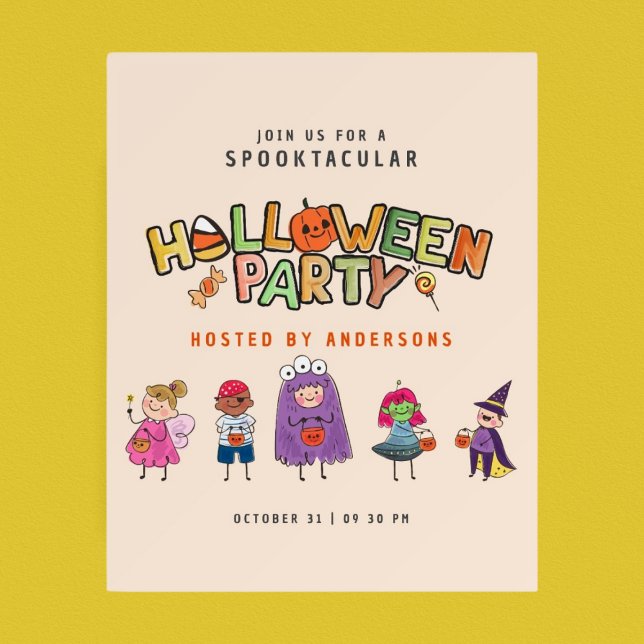 Kids Colorful Halloween Costume Party Foam Board (Creator Uploaded)