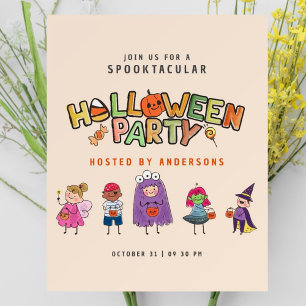 Kids Colorful Halloween Costume Party Foam Board