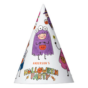 Kids Colorful Halloween Costume Party Hat