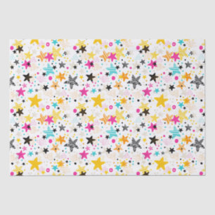 Kids Colorful Stars  Tissue Paper