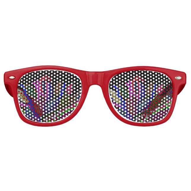 Kid's Colorful Undersea Retro Sunglasses (Front)