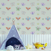 `Kids Colourful Butterfly Mint Green