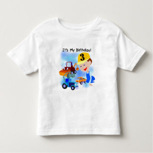 Kids Construction 3rd Birthday T-shirts and Gifts