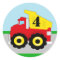 Kids Construction Dumpruck Envelope Seal / Favor