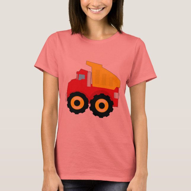Kids Construction Dumptruck T-Shirt (Front)