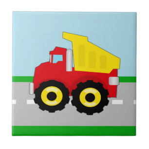 Kids Construction Dumptruck Tile