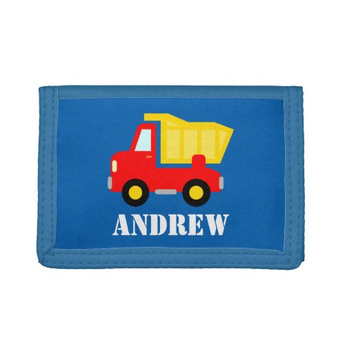 Kids construction dumptruck wallet for boys