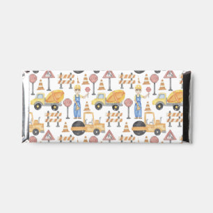 Kid's Construction Theme Birthday Party  Hershey Bar Favors