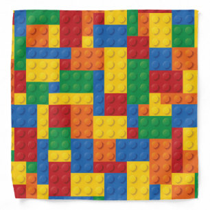 Kids Construction Toy Building Blocks Pattern Bandana