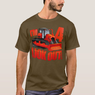 Kids Construction Truck 4th Birthday Boy 4 Years O T-Shirt