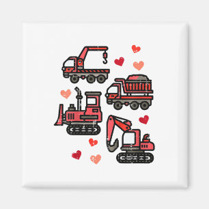 Kids Construction Truck I Dig You Funny Kids Boys Magnet