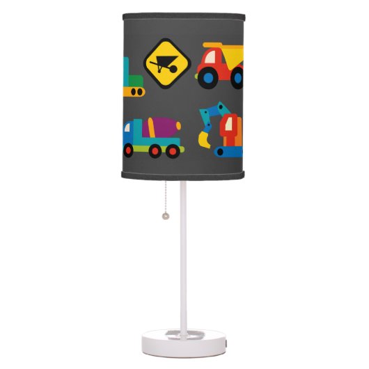 Kids Construction Vehicles Table Lamp (Right)