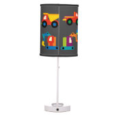 Kids Construction Vehicles Table Lamp (Back)