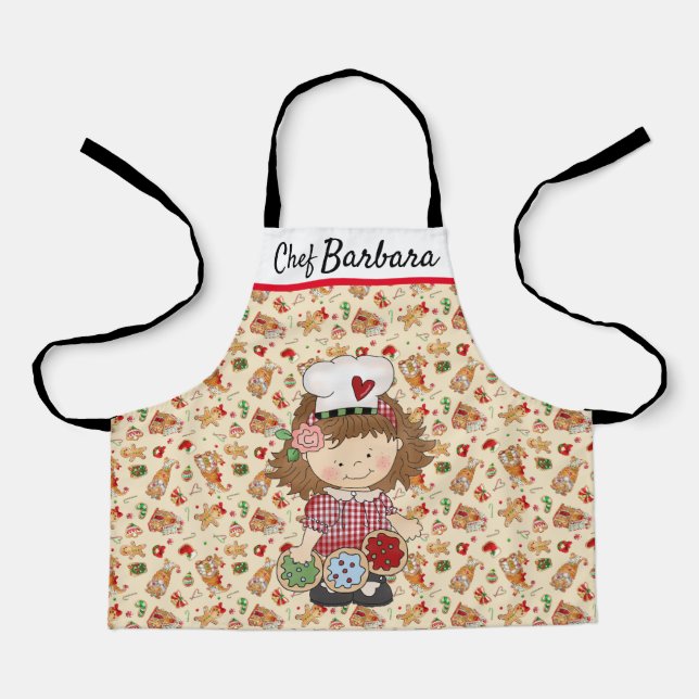 Kids Cookie All-Over Print Apron (Front)