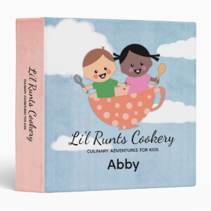 kids cooking flying teacup recipe binder