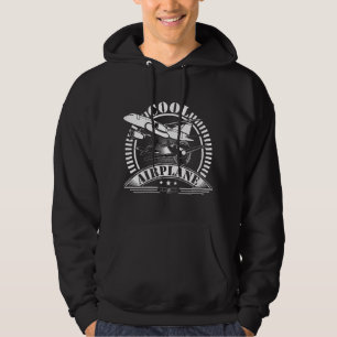 Kids Cool Airplane For Boys Girls Children Hoodie