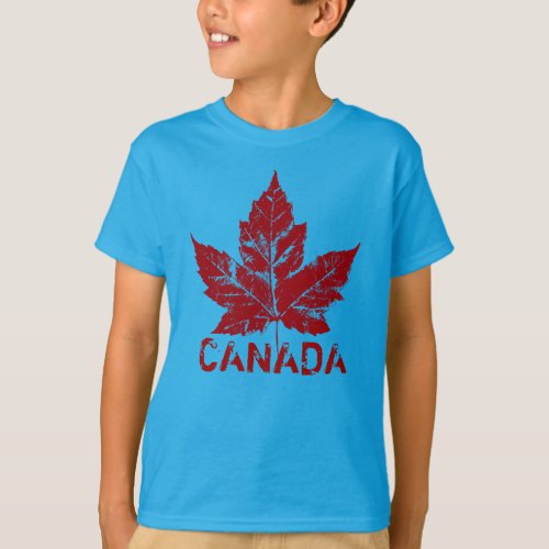 Kids Cool Canada Shirt Retro Canada Souvenir