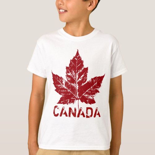 Kids Cool Canada T_shirt Retro Canada Souvenir