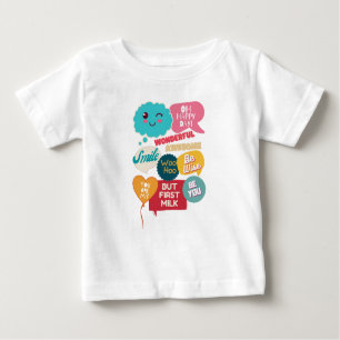 Kids Cool Cute Funny Motivational Sayings Words Baby T-Shirt