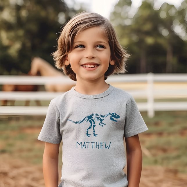 Kids Cool Dinosaur Dig Skeleton Boys T-Shirt (Creator Uploaded)