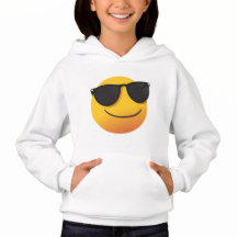 Kids Cool Smiley Hoodie | Fun Emoji Graphic Design
