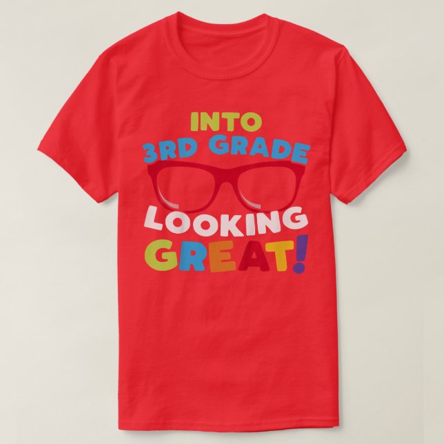 Kids Cool Third Grade Back to School for 3rd Year  T-Shirt (Design Front)