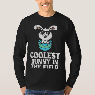 Kids Coolest Bunny In The Field Cute Toddler Boys T-Shirt